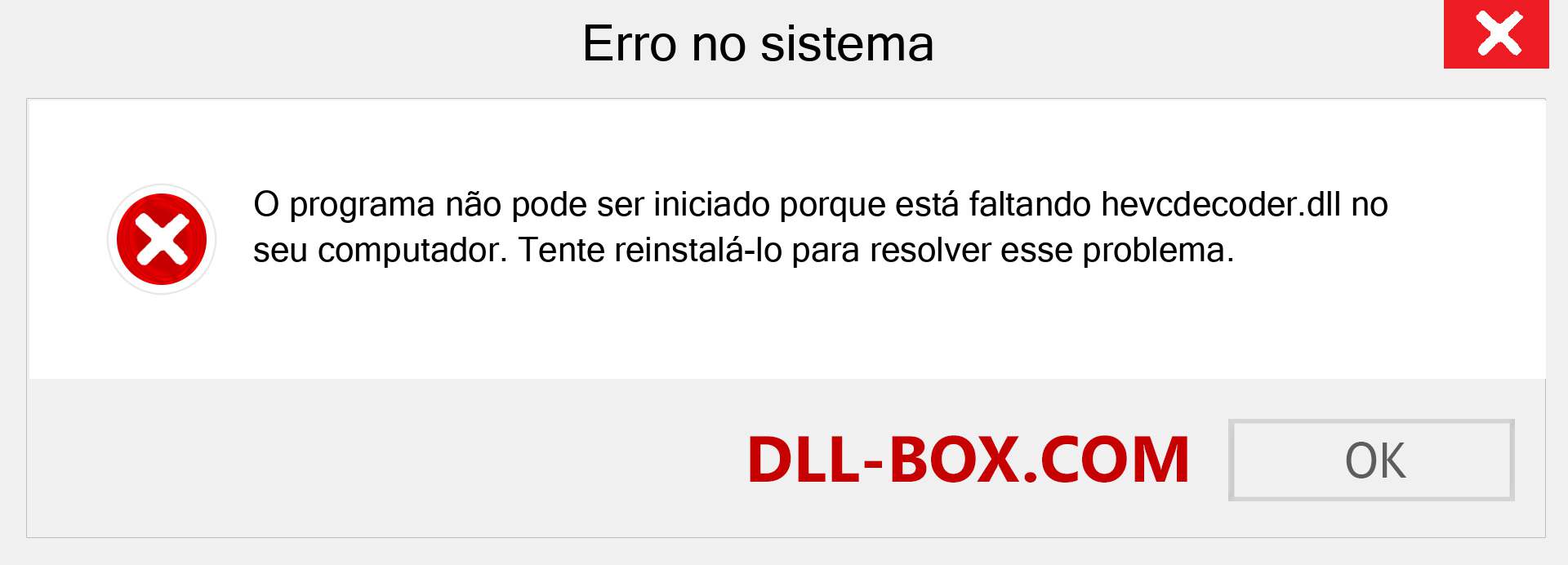 Arquivo hevcdecoder.dll ausente ?. Download para Windows 7, 8, 10 - Correção de erro ausente hevcdecoder dll no Windows, fotos, imagens